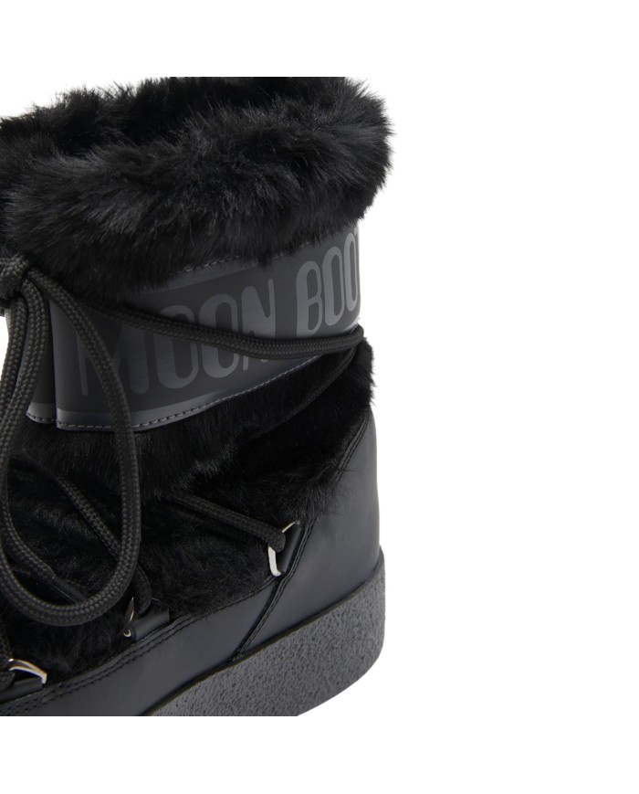 Stivali da Neve Donna Moon Boot MB LTrack Low Faux Fur Wp Black