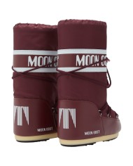 Stivali da Neve Donna Moon Boot Icon In Nylon Bordeaux