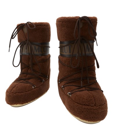 Stivali da Neve Donna Moon Boot MB Stivale Icon Fleece In Teddy Marrone