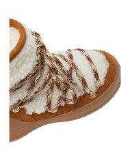 Stivali da Neve Donna Moon Boot MB Stivale Luna Boot Shearling Marrone