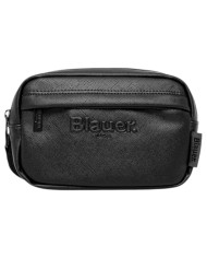 Borsello Blauer Uomo Goy 03 Line Logo Saffiano Leather Black