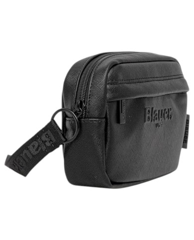 Borsello Blauer Uomo Goy 03 Line Logo Saffiano Leather Black