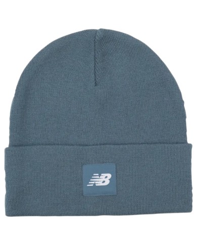 Cappello Uomo New Balance Flying NB Knit Cuffed Beanie Light Blue Sky