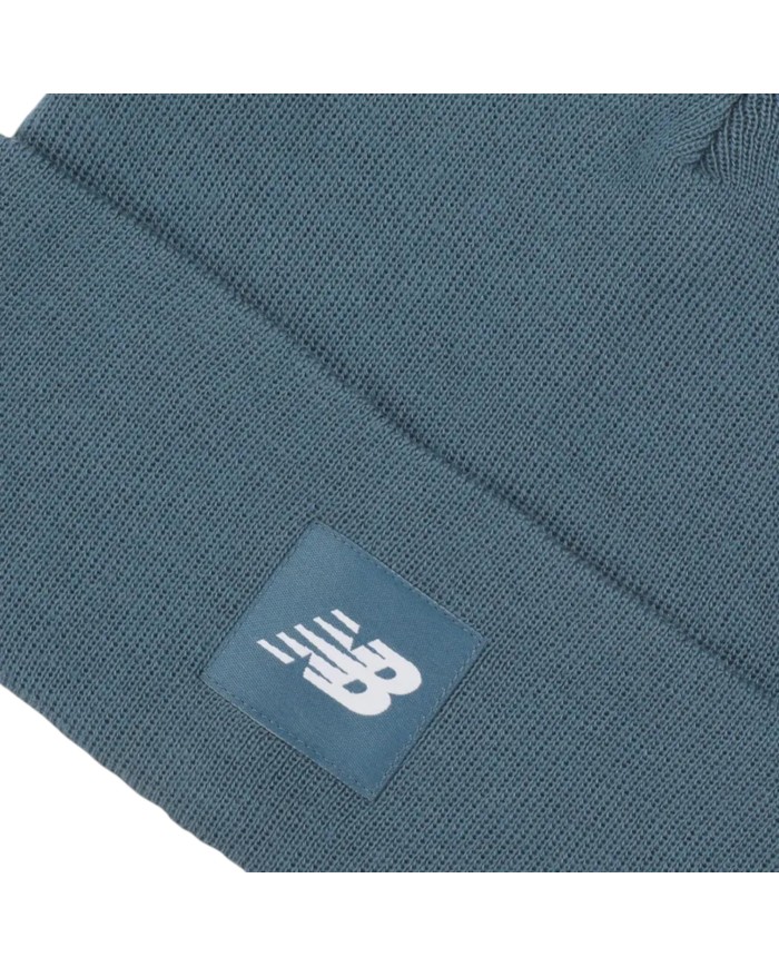 Cappello Uomo New Balance Flying NB Knit Cuffed Beanie Light Blue Sky
