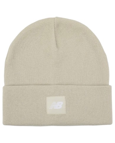 Cappello Uomo New Balance Flying NB Knit Cuffed Beanie Avorio