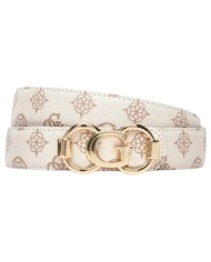 Cintura Guess Donna 4G Logo Peony Reversibile Leather Cream