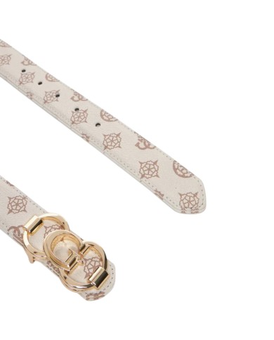 Cintura Guess Donna 4G Logo Peony Reversibile Leather Cream