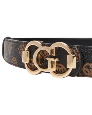 Cintura Guess Donna 4G Logo Peony Reversibile Leather Mocha