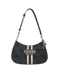 Borsa Guess Donna Noelle II 4G Logo Doppia Fascia Con Tracolla Coal