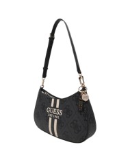 Borsa Guess Donna Noelle II 4G Logo Doppia Fascia Con Tracolla Coal