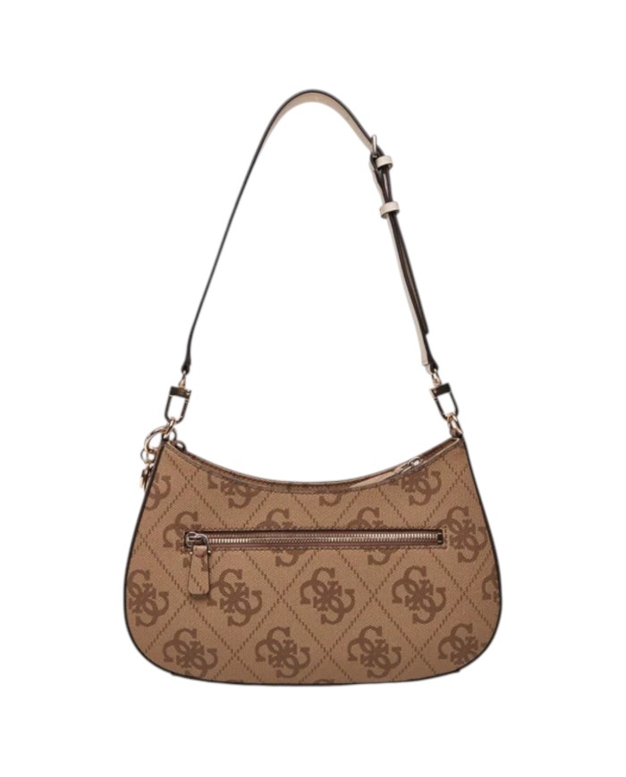 Borsa Guess Donna Noelle II 4G Logo Doppia Fascia Con Tracolla Latte
