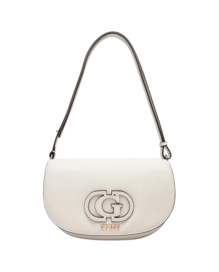 Borsa Guess Donna Calebra G Logo Tracolla Leather Off White
