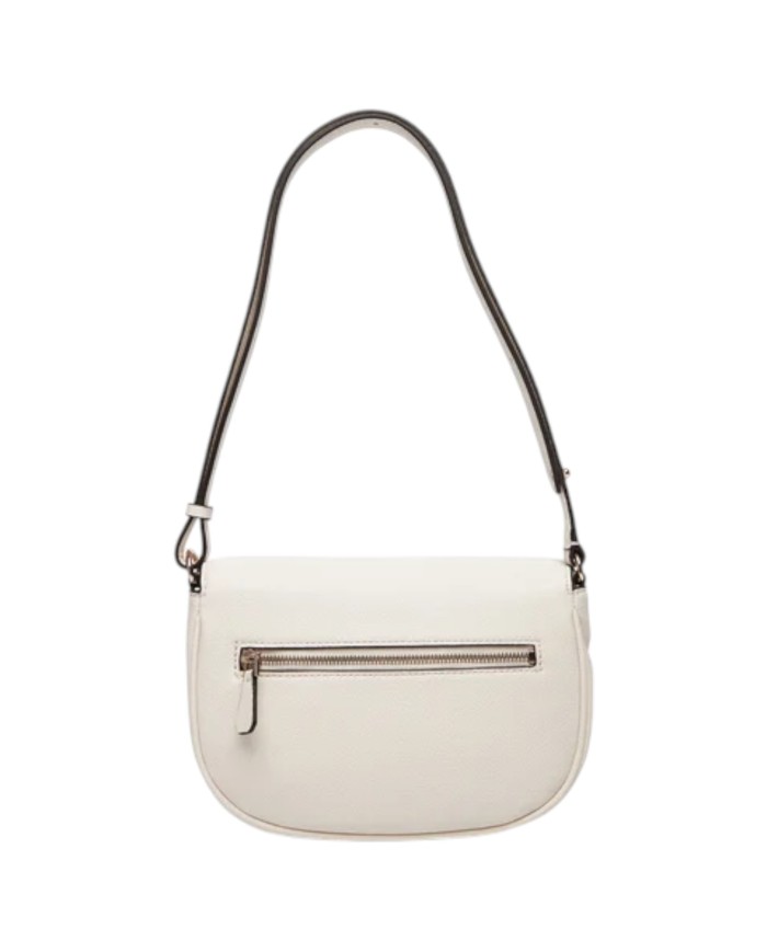 Borsa Guess Donna Calebra G Logo Tracolla Leather Off White