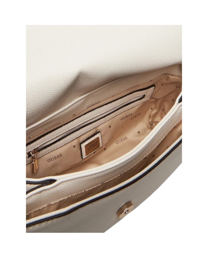 Borsa Guess Donna Calebra G Logo Tracolla Leather Off White
