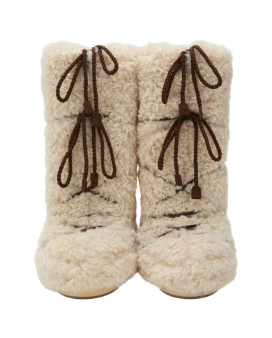 Stivali da Neve Donna Moon Boot MB Stivale Icon Curley Extra Ecru'
