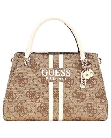 Borsa Guess Donna Noelle II 4G Logo Tracolla Leather Latte