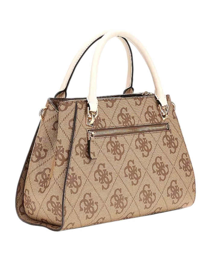 Borsa Guess Donna Noelle II 4G Logo Tracolla Leather Latte