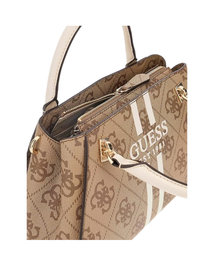 Borsa Guess Donna Noelle II 4G Logo Tracolla Leather Latte