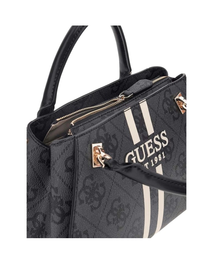 Borsa Guess Donna Noelle II 4G Logo Tracolla Leather Coal