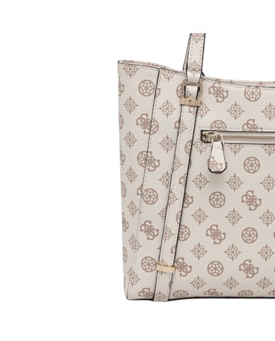 Borsa Guess Donna Daryna II 4G Logo Peony Tracolla Leather Cream