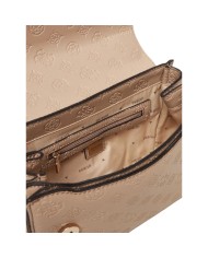 Borsa Guess Donna Phoebe 4G Logo Peony Tracolla Leather Taupe