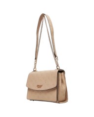 Borsa Guess Donna Phoebe 4G Logo Peony Tracolla Leather Taupe