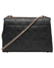 Borsa Guess Donna Phoebe 4G Logo Peony Tracolla Leather Black