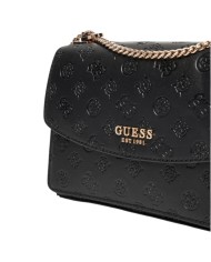 Borsa Guess Donna Phoebe 4G Logo Peony Tracolla Leather Black