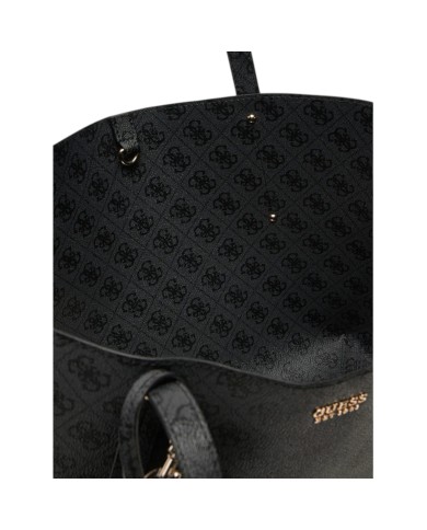 Shopper Donna Guess Brenton Con Pochette 4G Logo Leather Coal