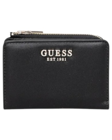 Portafoglio Donna Guess Talent Slg Line Logo Leather Black