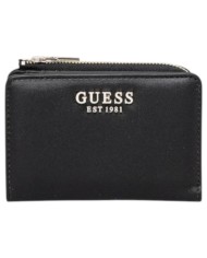 Portafoglio Donna Guess Talent Slg Line Logo Leather Black