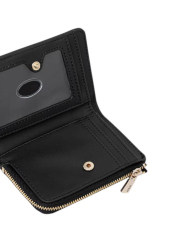 Portafoglio Donna Guess Talent Slg Line Logo Leather Black