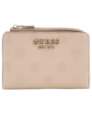 Portafoglio Donna Guess Phoebe Slg 4G Logo Peony Leather Taupe