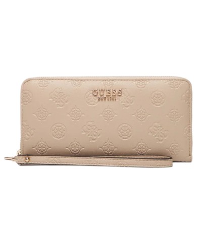 Portafoglio Donna Guess Phoebe Slg 4G Logo Peony Leather Taupe