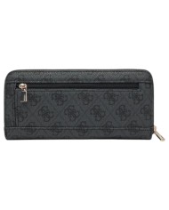 Portafoglio Donna Guess Brenton Slg 4G Logo Leather Coal Black
