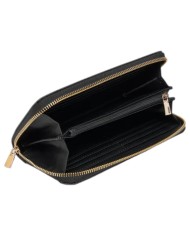 Portafoglio Donna Guess Brenton Slg 4G Logo Leather Coal Black