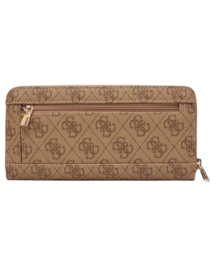 Portafoglio Donna Guess Brenton Slg 4G Logo Leather Latte