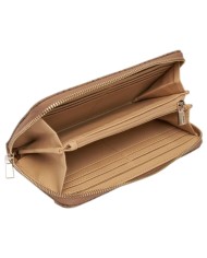 Portafoglio Donna Guess Brenton Slg 4G Logo Leather Latte