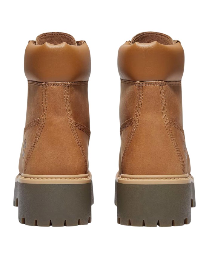 Stivaletto Donna Timberland Anfibio Stone Street 6 In Lace Waterproof Wheat Full Grain