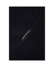 Cappello Uomo Armani Exchange Beanie Hat Line Logo Deep Navy