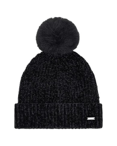 Cappello Donna Armani Exchange Hat Pom Pon Metal Logo Black