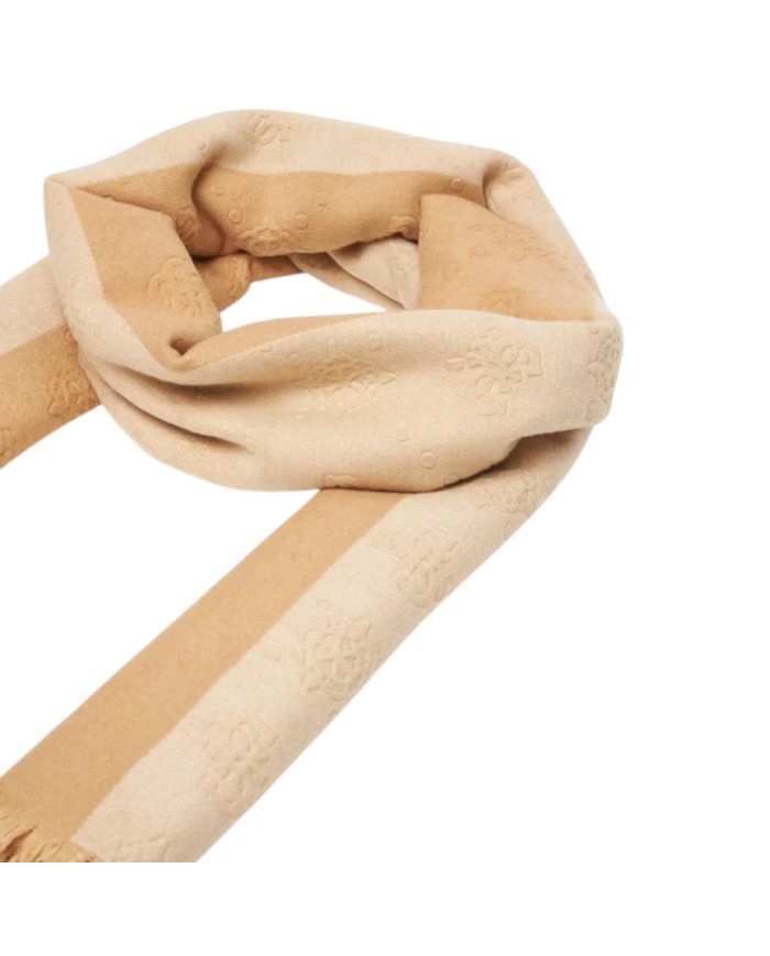 Sciarpa Donna Guess 4G Logo Peony 70 x 180 Beige