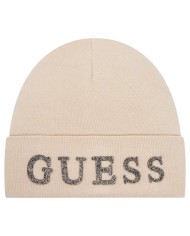 Cappello Guess Donna Guess Glitter Logo Beanie Hat Stone