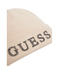 Cappello Guess Donna Guess Glitter Logo Beanie Hat Stone