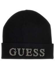 Cappello Guess Donna Guess Glitter Logo Beanie Hat Black