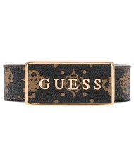 Cintura Guess Donna Silia 4G Logo Peony Leather Brown