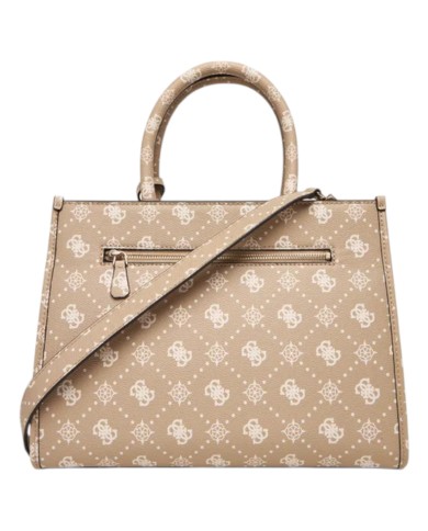 Borsa Guess Donna Silia 4G Logo Peony Con Tracolla Leather Taupe Biscuits