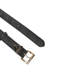 Cintura Guess Donna Noelle 4G Triangle Logo Leather Coal