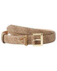 Cintura Guess Donna Noelle 4G Triangle Logo Leather Latte
