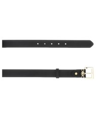 Cintura Guess Donna Marion Chained Triangle Logo Leather Black